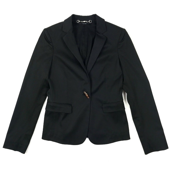 Gucci Jackets & Blazers - GUCCI Twill Tailored Bamboo Button Blazer 38